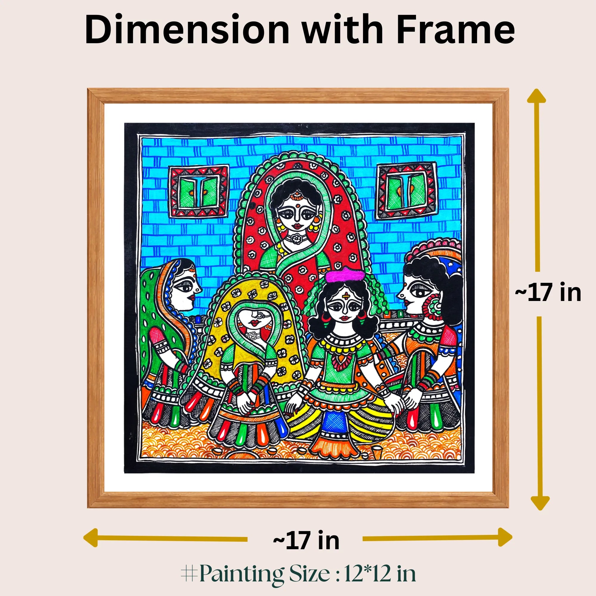 Mohak Ritual painting size 12 x 12 inch