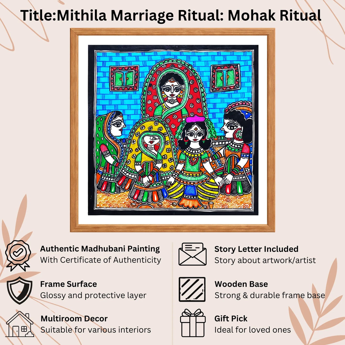 Mohak Ritual handmade painting authenticity certificate