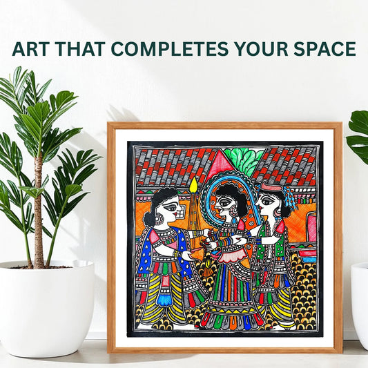 Mithila Marriage Ritual: Spreading Rice puff (Lawa)