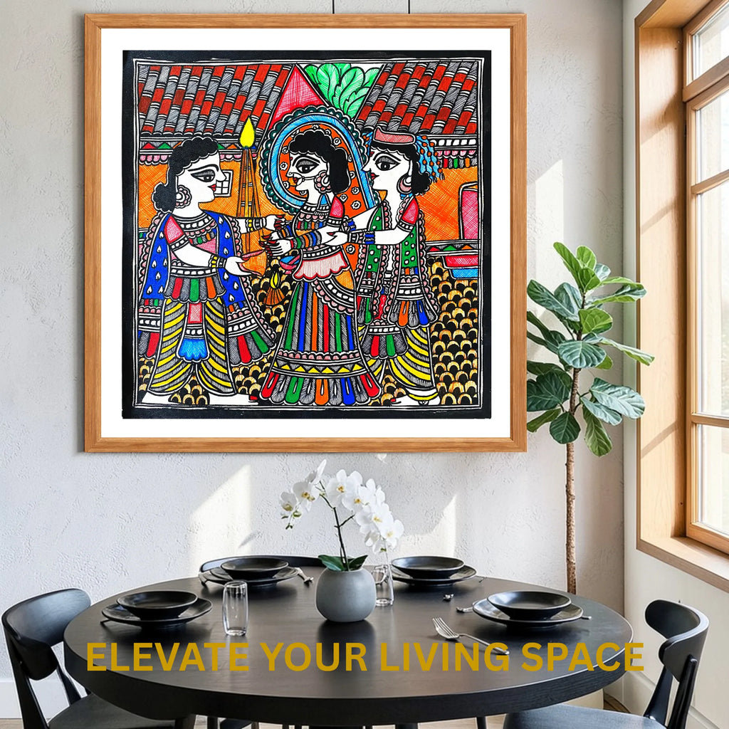 Spreading Rice Puff wall decor display
