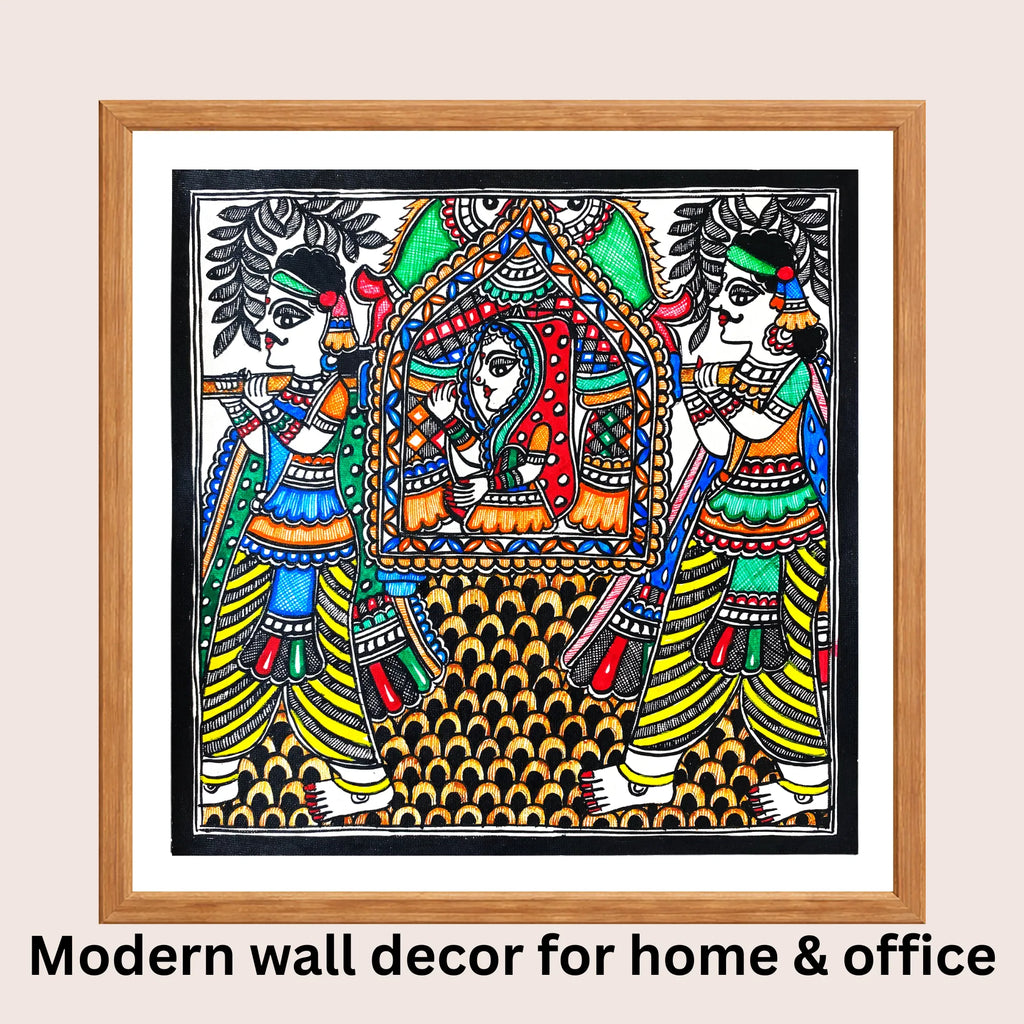 Vidai Ritual Madhubani art in modern home decor