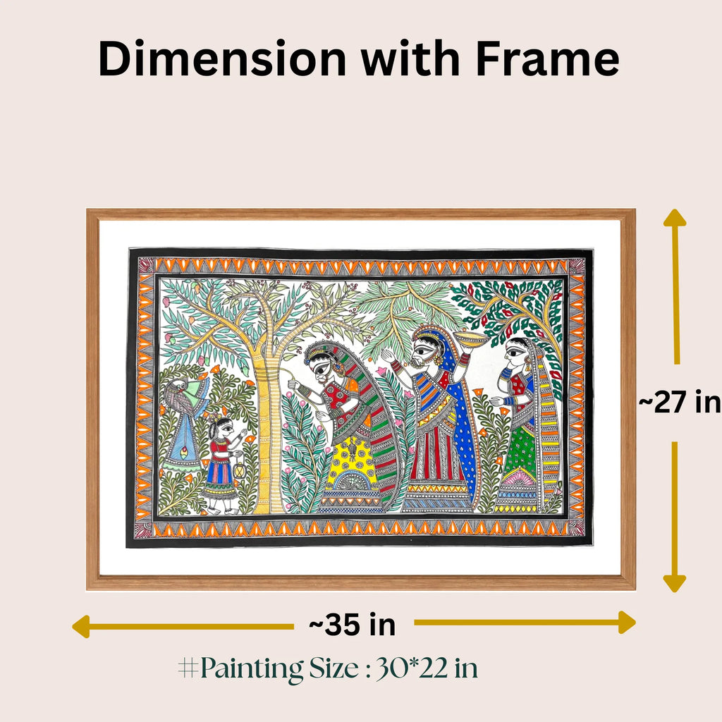 Aambaboiya Ceremony painting size 15 x 22 inch