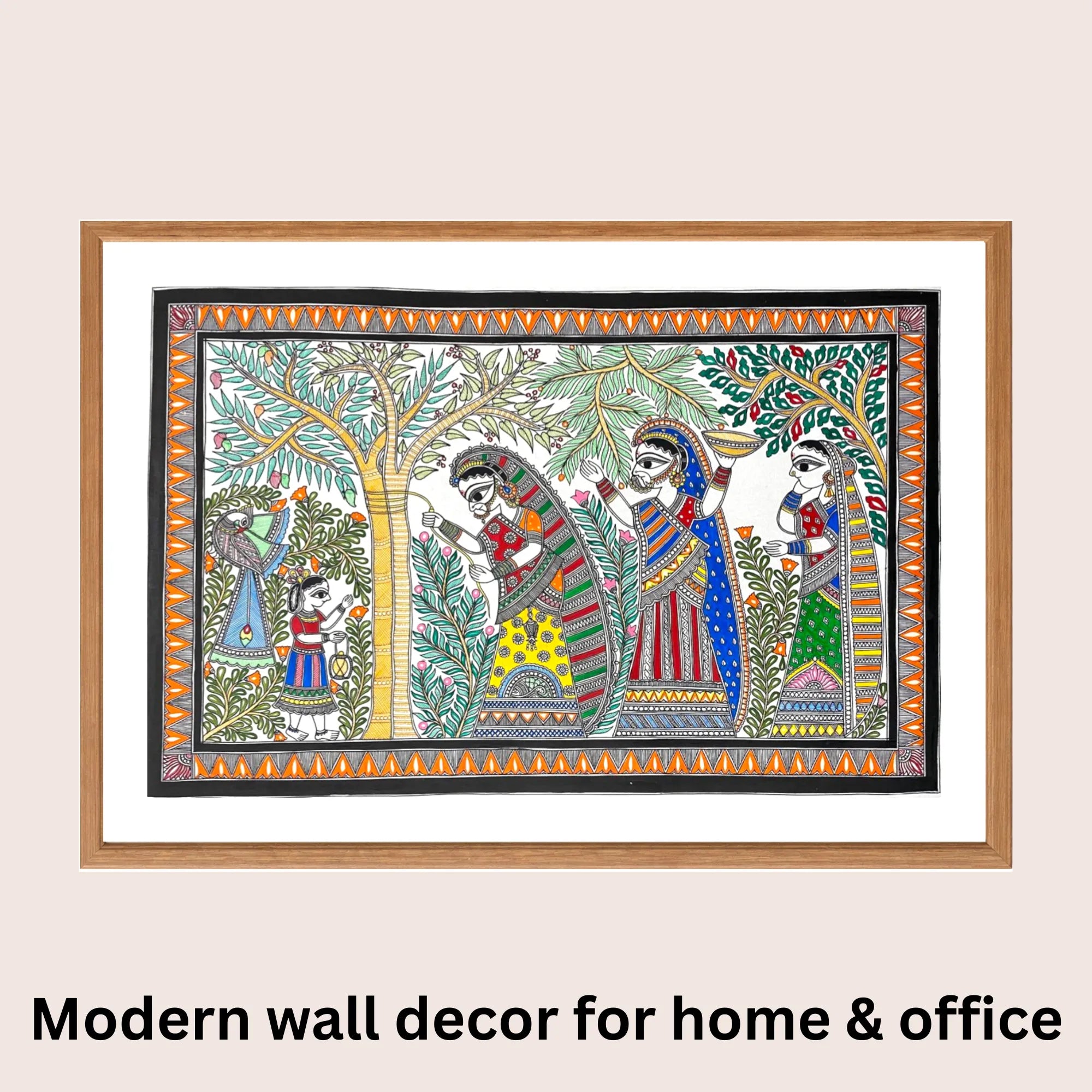 Aambaboiya Ceremony Madhubani art in modern home decor