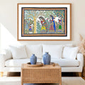 Aambaboiya Ceremony artwork above sofa