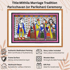 Paricchavan Ceremony Large handmade painting authenticity certificate
