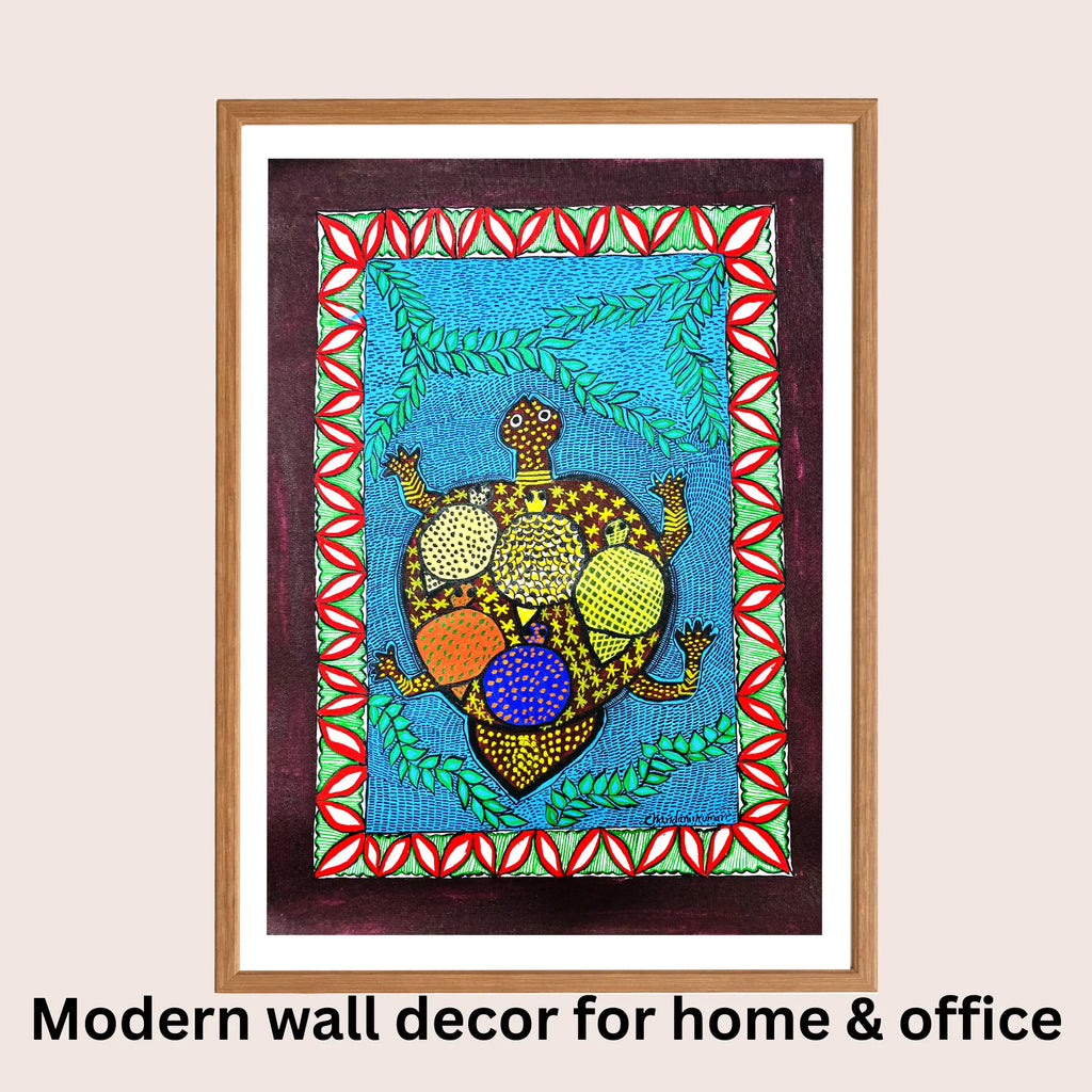 Mother Love Animals Madhubani art in modern home decor