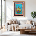 Mother Love Animals artwork above sofa