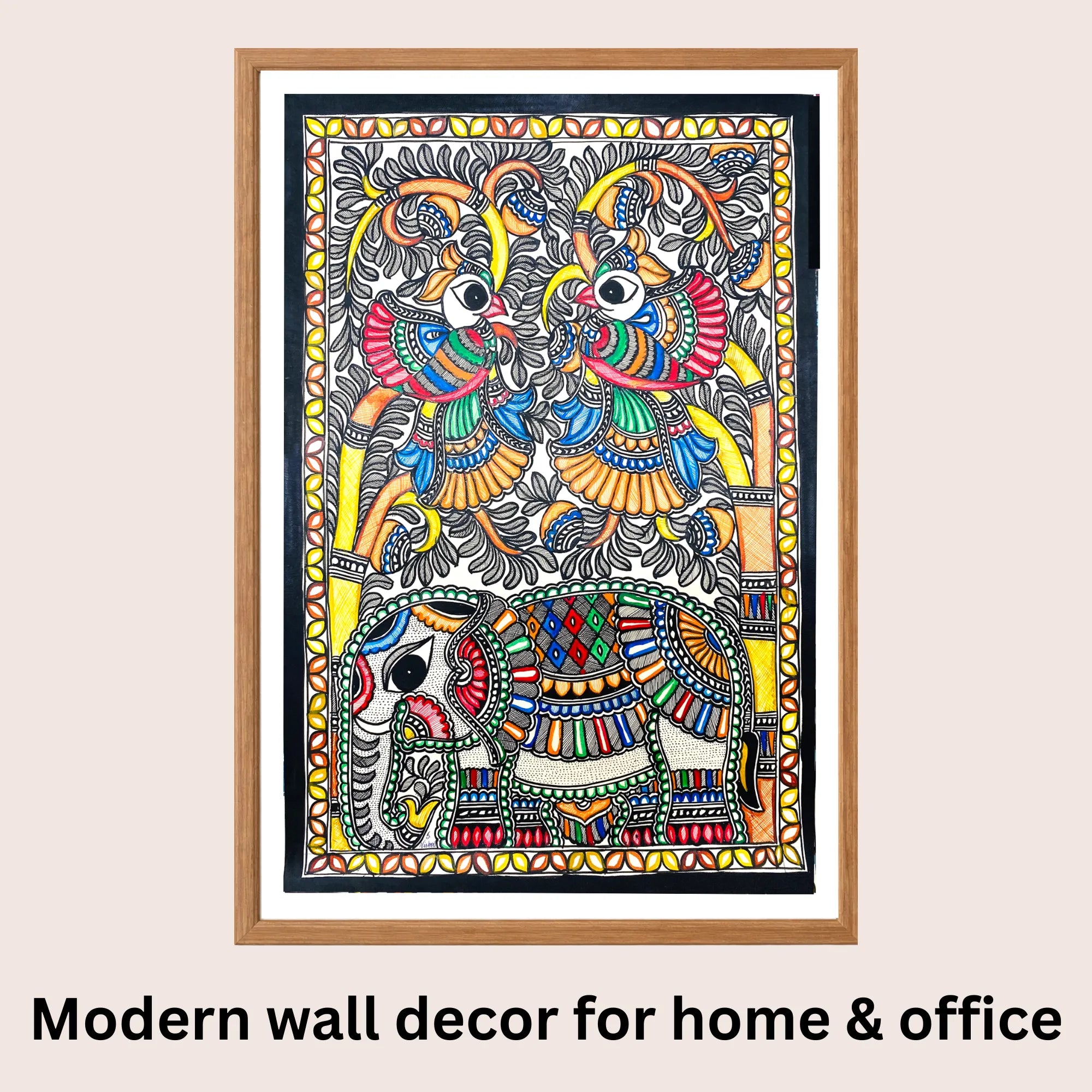 Nature's Gift Madhubani art in modern home decor