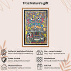 Nature's Gift handmade painting authenticity certificate