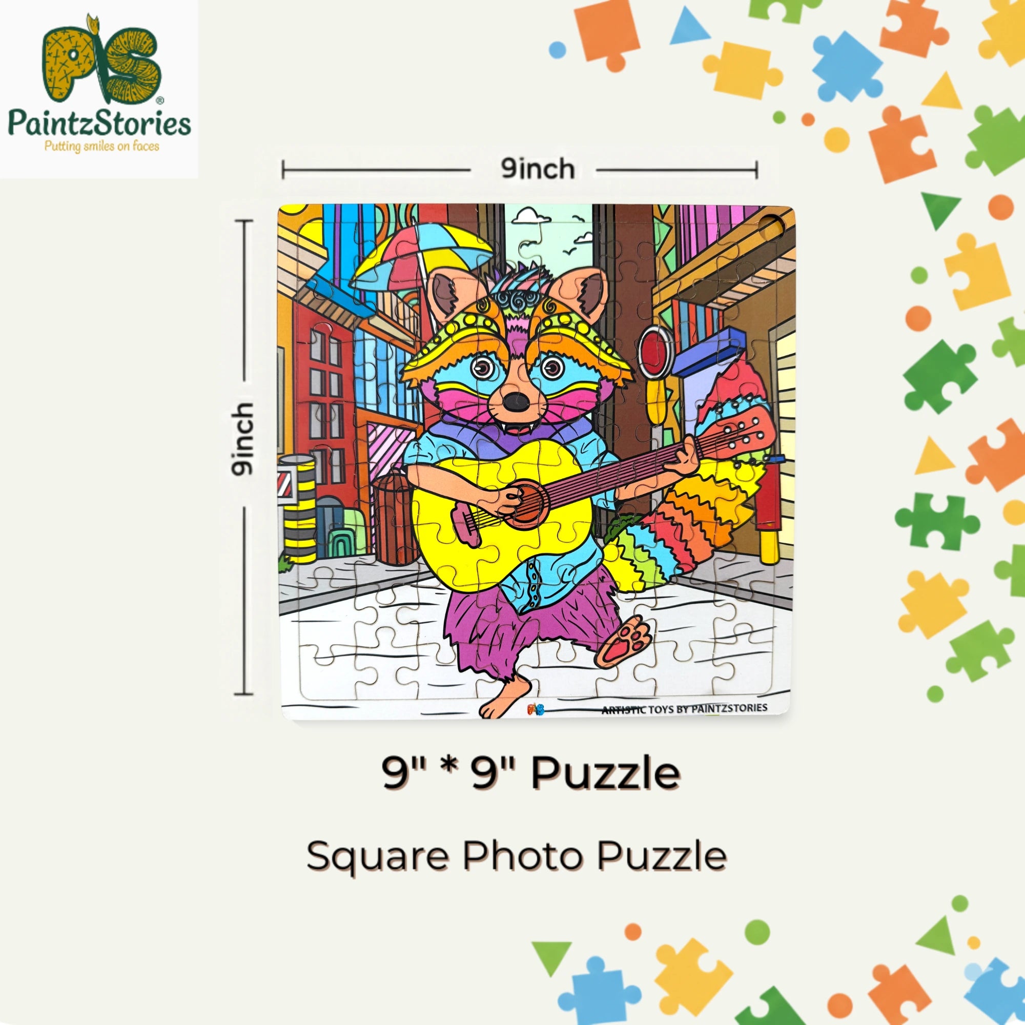 PAINTZSTORIES Artistic Wooden Puzzle Combo | 2 Sets (48 & 64 Pieces) | Educational Jigsaw Puzzle | Cognitive & Motor Skills Development | Birthday Gift for Kids | 4+ Years