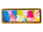 "Cycle of Seasons" Artistic Wooden Cutlery-Rectangular Platter I Serve ware I Handmade I Home Décor I Decorative I Meena Print I Size-13*5 Inch