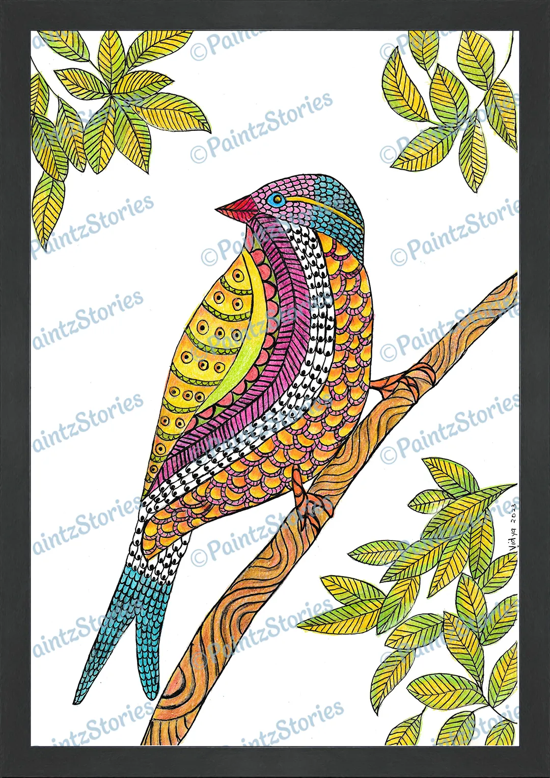 A colourful bird