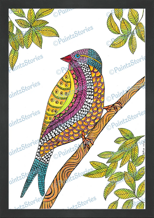 A colourful bird