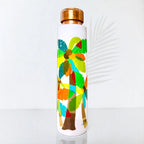 Celebration of Palm Trees artistic copper bottle for home, office or travel hydration