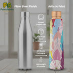 Cycle of Seasons copper water bottle compared with stainless steel bottle highlighting copper advantages