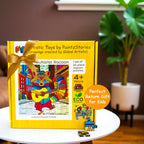 PaintzStories guitarist raccoon wooden puzzle creative gift item for kids learning and play