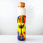 Rainy Day Whiskers artistic copper bottle for home, office or travel hydration