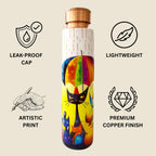 Features of Rainy Day Whiskers copper water bottle – pure copper, leakproof premium tamba bottle