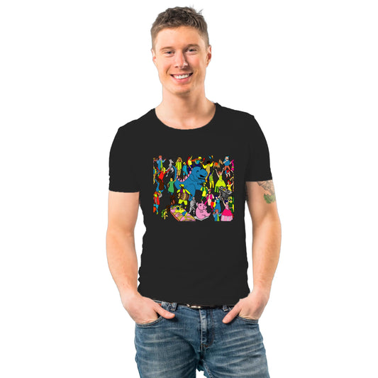 PAINTZSTORIES Celebrating Diversity Unisex Cotton Round Neck T-Shirt | Modern Stylish Regular Fit Tee for Men & Women – Soft & Breathable Fabric, Easy Care, Straight Hem, Comfortable Everyday Fit