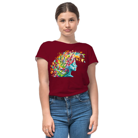 PAINTZSTORIES Embracing Creativity Unisex Cotton Round Neck T-Shirt | Modern Stylish Regular Fit Tee for Men & Women – Soft & Breathable Fabric, Daily Wear, Easy Care, Straight Hem, Comfortable Fit