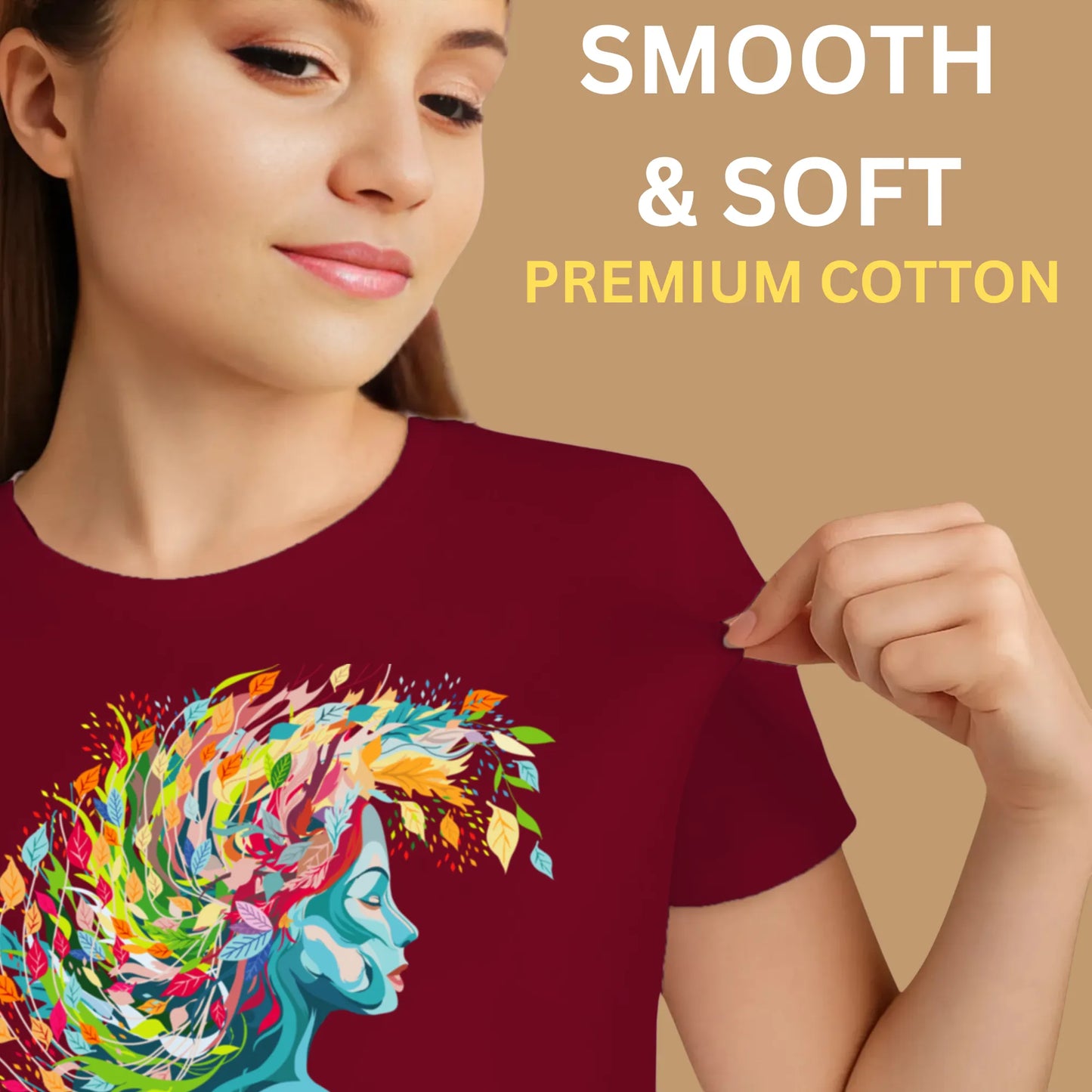 PAINTZSTORIES Embracing Creativity Unisex Cotton Round Neck T-Shirt | Modern Stylish Regular Fit Tee for Men & Women – Soft & Breathable Fabric, Daily Wear, Easy Care, Straight Hem, Comfortable Fit