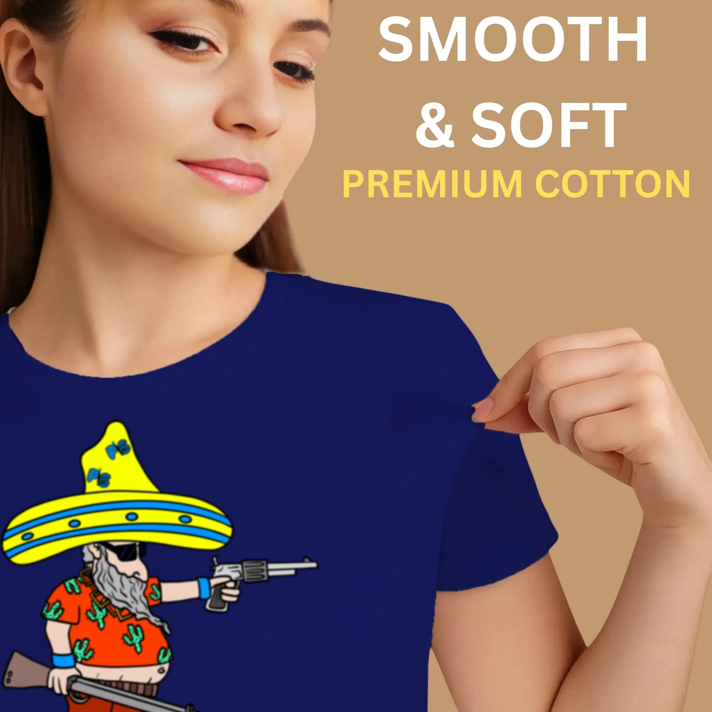 PAINTZSTORIES Wild man's intention Unisex Cotton Round Neck T-Shirt | Modern Stylish Regular Fit Tee for Men & Women – Soft & Breathable Fabric, Casual Daily Wear, Easy Care, Comfortable Everyday Fit