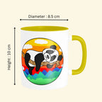 Dimensions of Cute Panda ceramic coffee mug