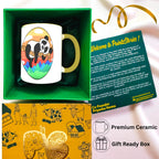 Cute Panda mug gift box contents