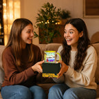 Friends exchanging Walking Lady mug as a gift