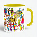 Celebrating Diversity artistic ceramic coffee mug by PaintzStories