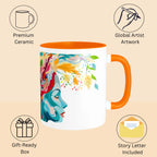 Features of Floral Reflections durable printed ceramic mug