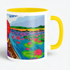 Harmony in Diversity artistic ceramic coffee mug by PaintzStories