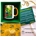 Toucan Serenity mug inside gift packaging