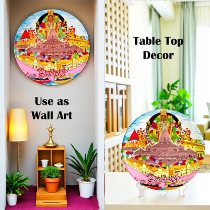 Ayodhya ceramic plate wall décor styling