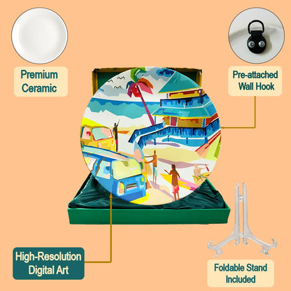 Beachside Restaurant set with stand and packaging