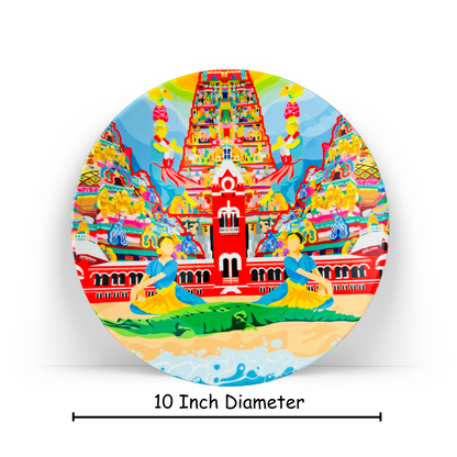 Dimensions Chennai’s Charm ceramic plate