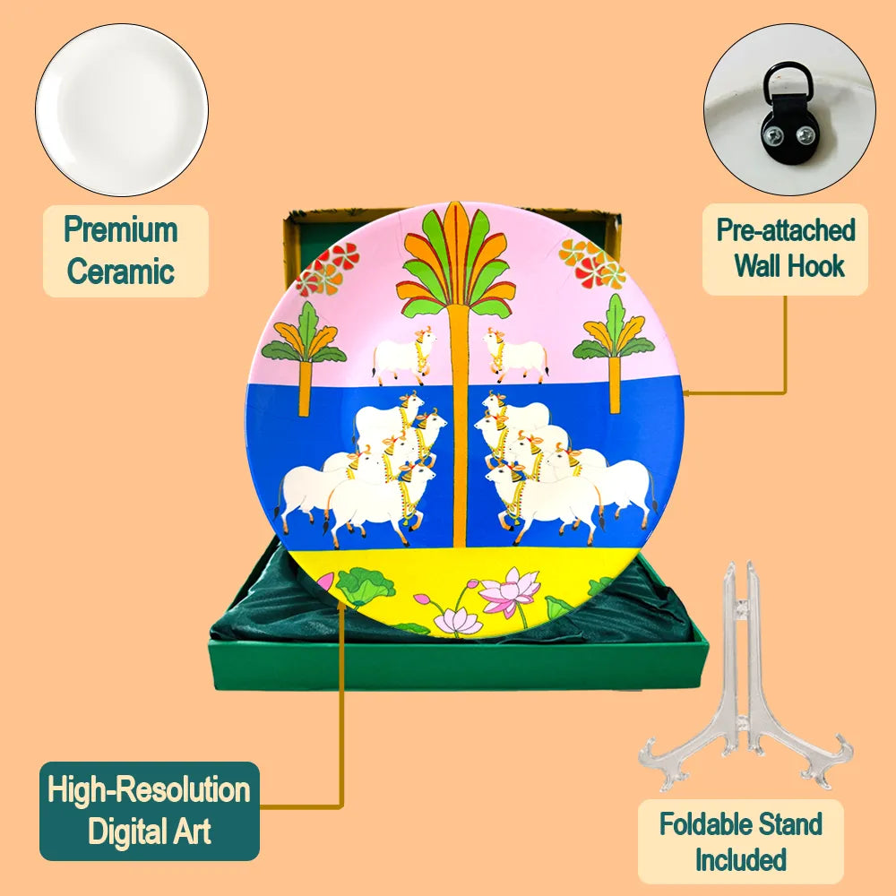 Cows in Bloom plate box contents