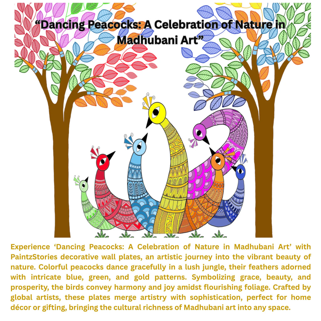 Story card Dancing Peacocks artwork