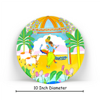 Dimensions Divine Symphony of Krishna ceramic plate