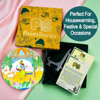 Inside Divine Symphony of Krishna gift box items