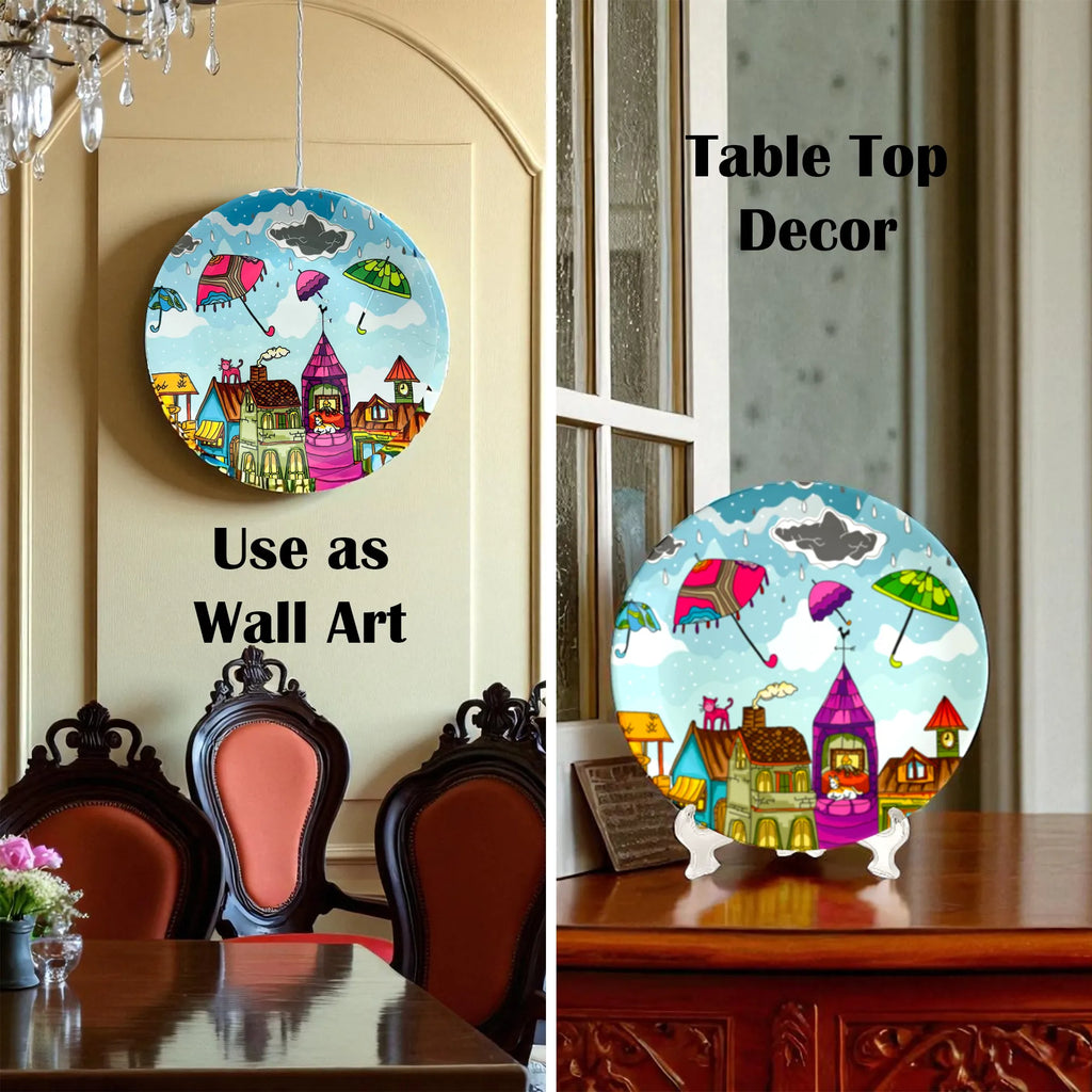 Embracing Rainy Delight wall or table décor