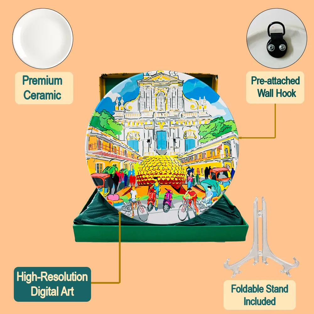 Enchanting Pondicherry plate set contents