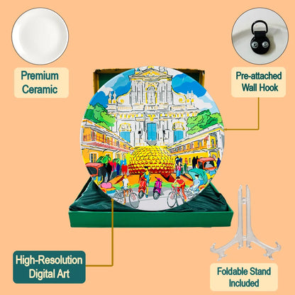 Enchanting Pondicherry plate set contents