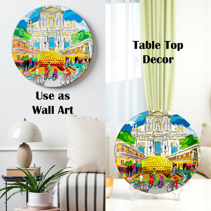 Enchanting Pondicherry ceramic plate wall décor styling