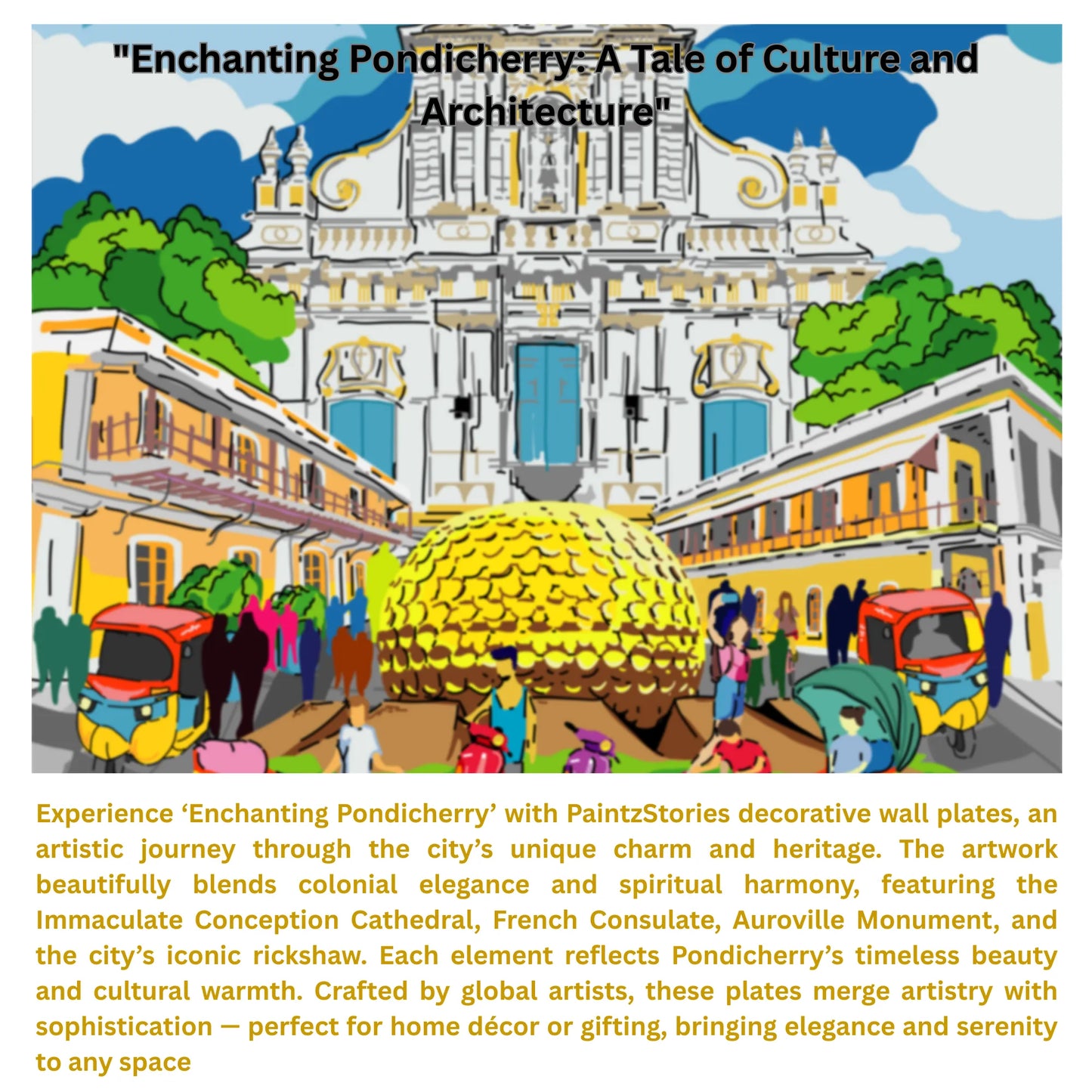 Story card Enchanting Pondicherry artwork