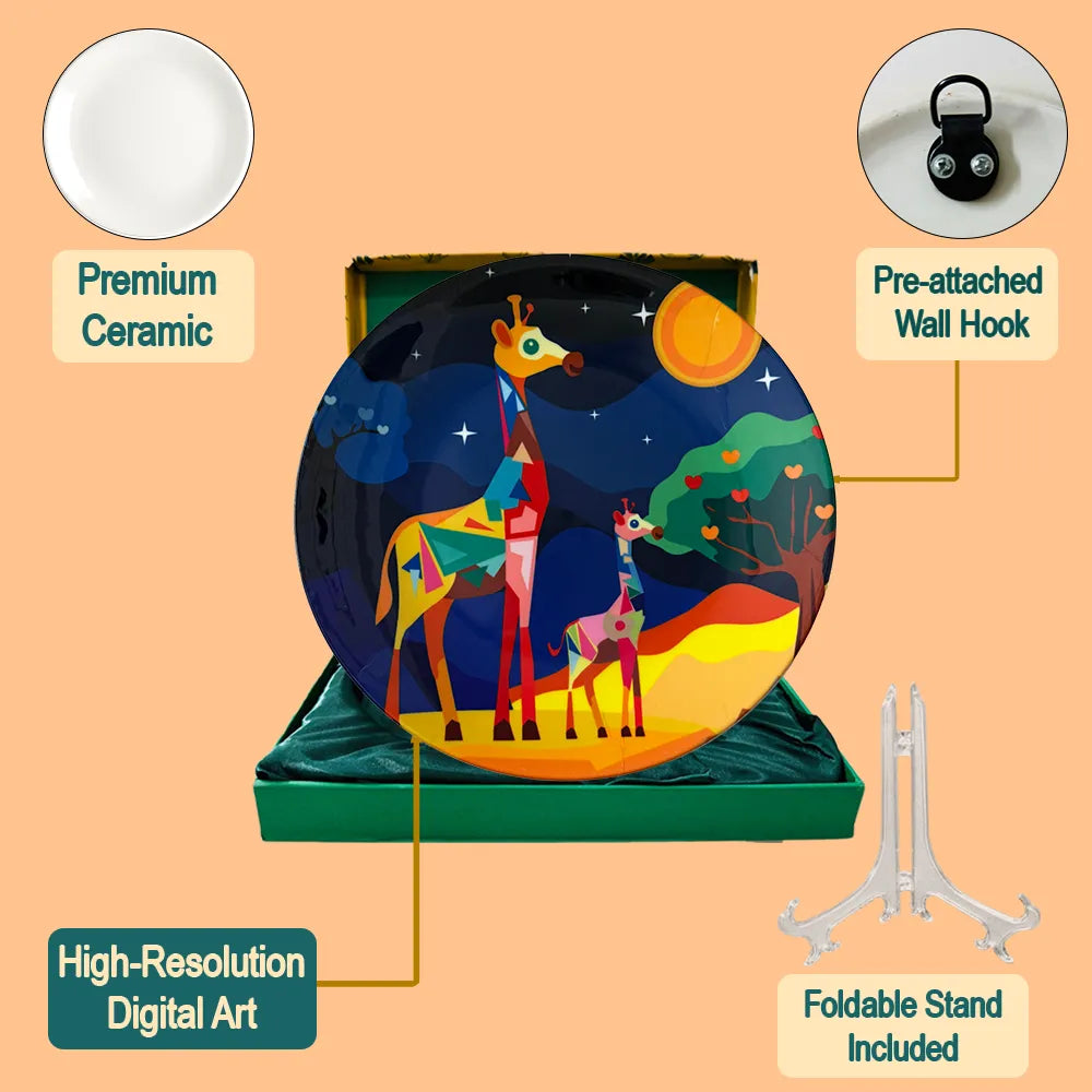 Gentle Giants plate set with stand hook