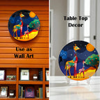 Gentle Giants ceramic plate used in living room décor