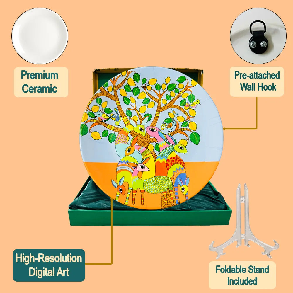Harmony Beneath the Gond Tree plate set contents