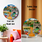 Hyderabad’s Splendid Landscape ceramic plate wall/table décor
