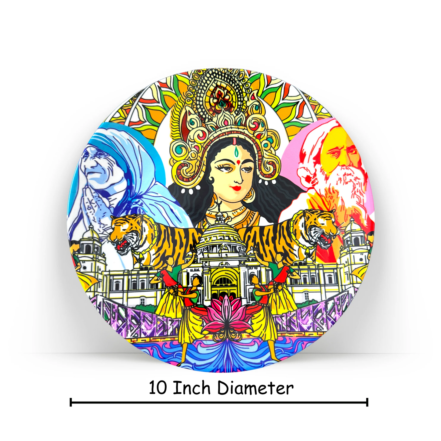 Dimensions Kolkata Kaleidoscope ceramic plate